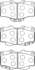 Комплект тормозных колодок AISIN A1N021